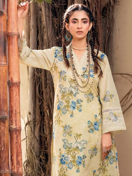 Gul Ahmad Embroidered Lawn 2pc Suit