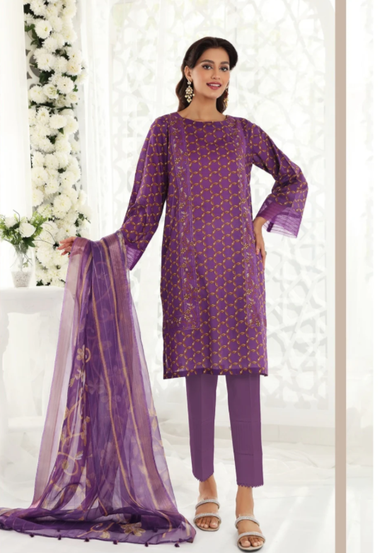 Nishat 3 Piece Printed Unstitched Suit
