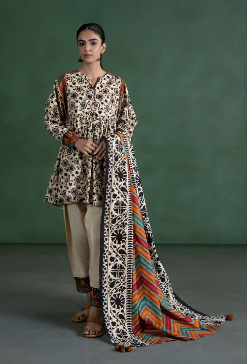 Sapphire 3PC - Printed Lawn Suit