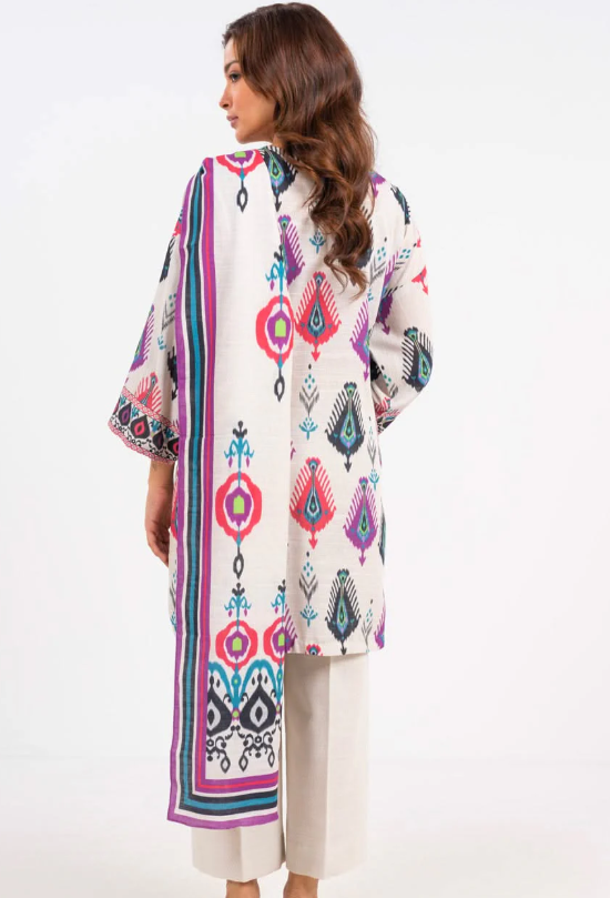 Al Karam PRINTED KHADDAR 3PC SUIT UNSTITCHED