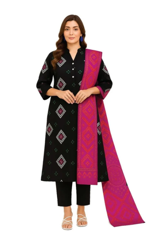 Al Karam PRINTED KHADDAR 3PC SUIT UNSTITCHED