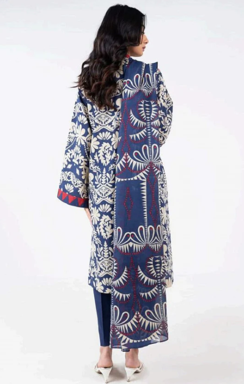 Al Karam PRINTED KHADDAR 3PC SUIT UNSTITCHED