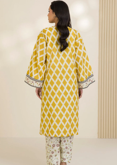 2PC Printed Zellbury Cotton Shirt Shalwar