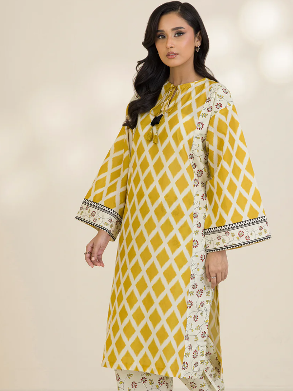 2PC Printed Zellbury Cotton Shirt Shalwar