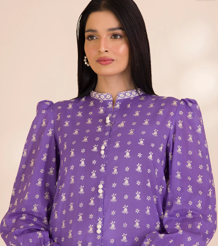 2PC Printed Zellbury Cotton Shirt Shalwar