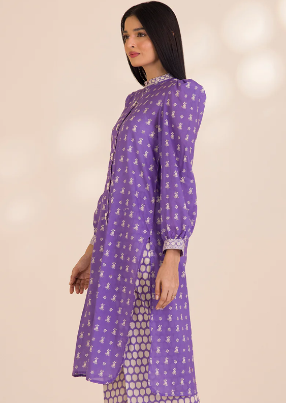 2PC Printed Zellbury Cotton Shirt Shalwar