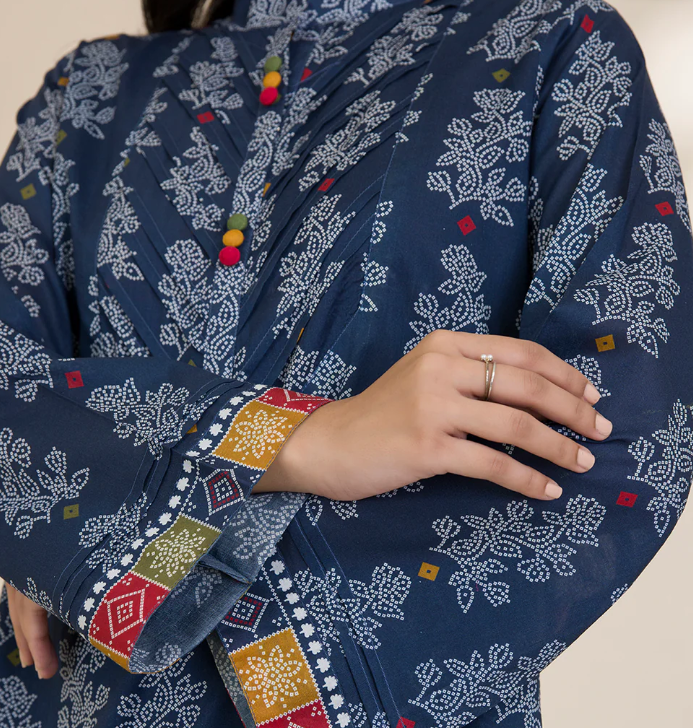 3PC Printed Zellbury Cotton Shirt Shalwar Dupatta