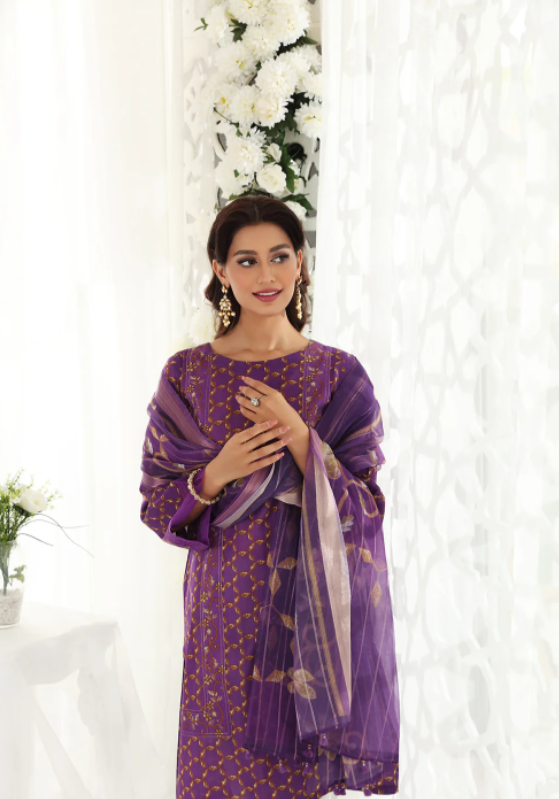 Nishat 3 Piece Printed Unstitched Suit