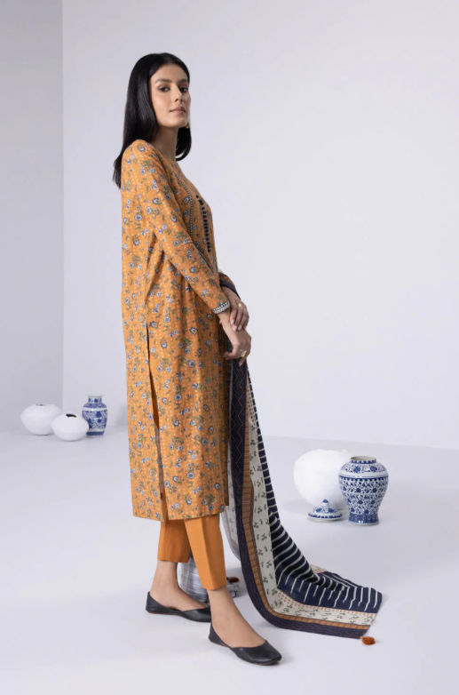 Sapphire Unstitched Printed Lawn 3P