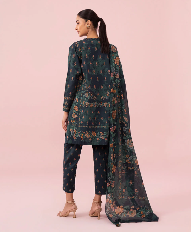 Sapphire 3PC - Printed Lawn Suit