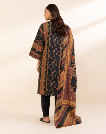 SAPPHIRE UNSTITCHED 3 PIECE PRINTED LIGHT KHADDAR SUIT