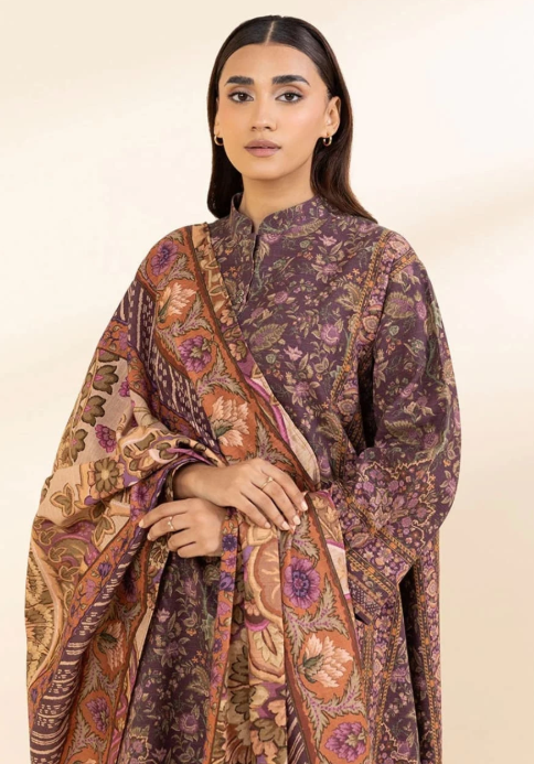 SAPPHIRE Unstitched 3pc Light Khaddar