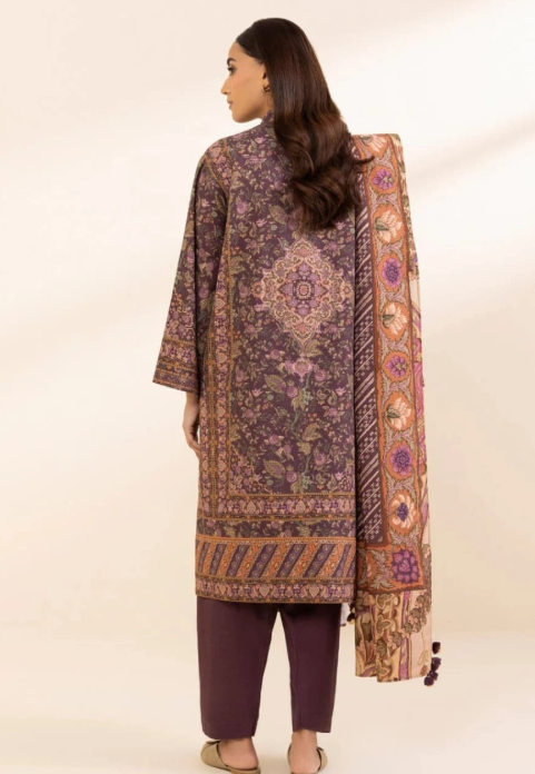 SAPPHIRE Unstitched 3pc Light Khaddar