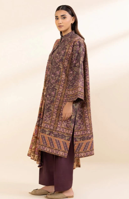 SAPPHIRE Unstitched 3pc Light Khaddar