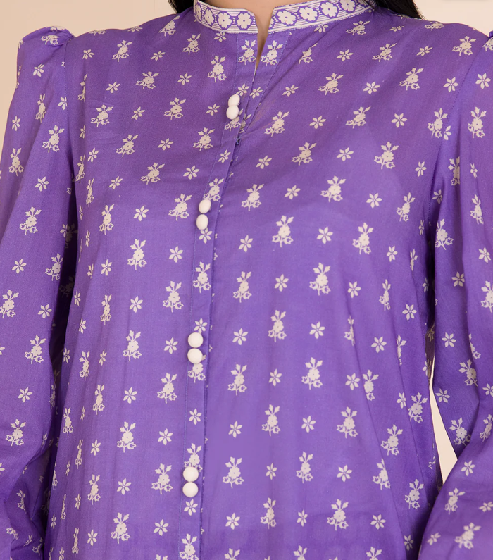 2PC Printed Zellbury Cotton Shirt Shalwar