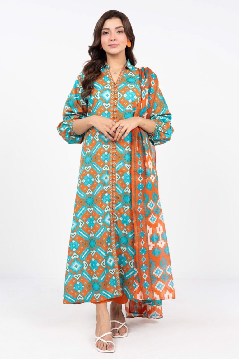 Al Karam PRINTED KHADDAR 3PC SUIT UNSTITCHED