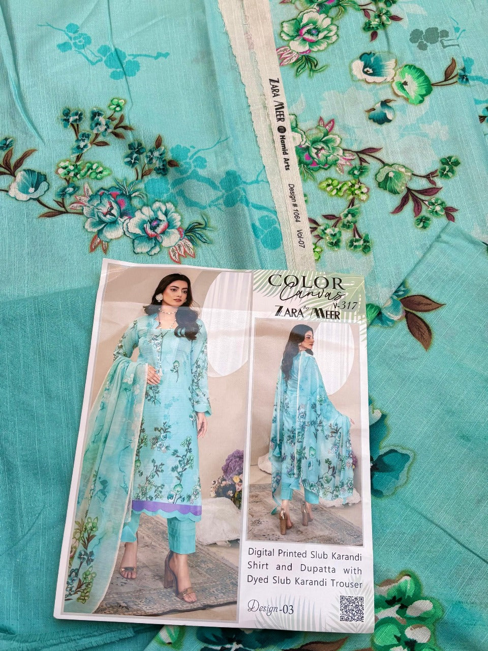 Zara Meer Karandi 3pc Suit