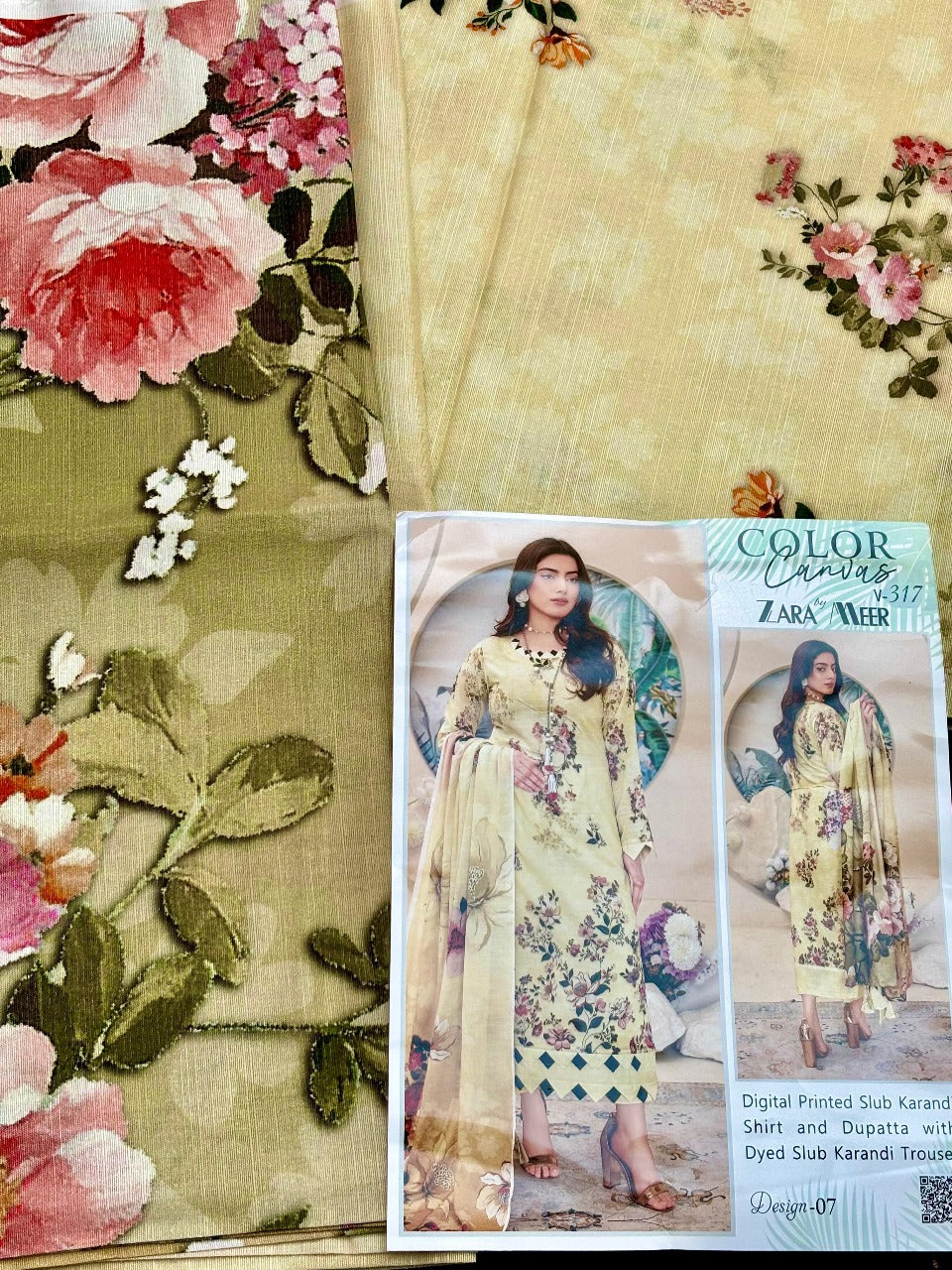 Zara Meer Karandi 3pc Suit