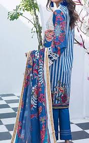 Gul Ahmed Printed Lawn Unstitched 2 Pc Suit