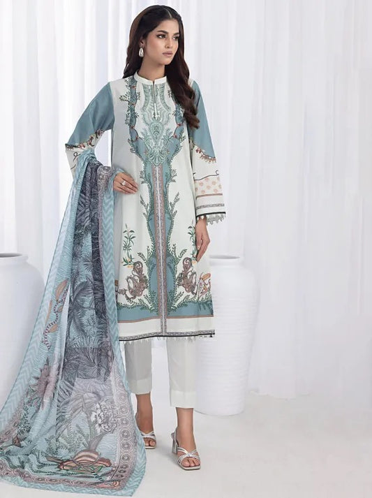 Gul Ahmed Regalia’ Embroidered Lawn 3pc Suit