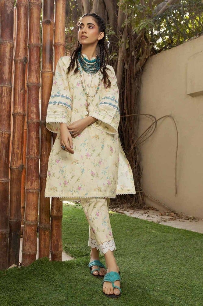Gul Ahmad Embroidered Lawn 2pc Suit