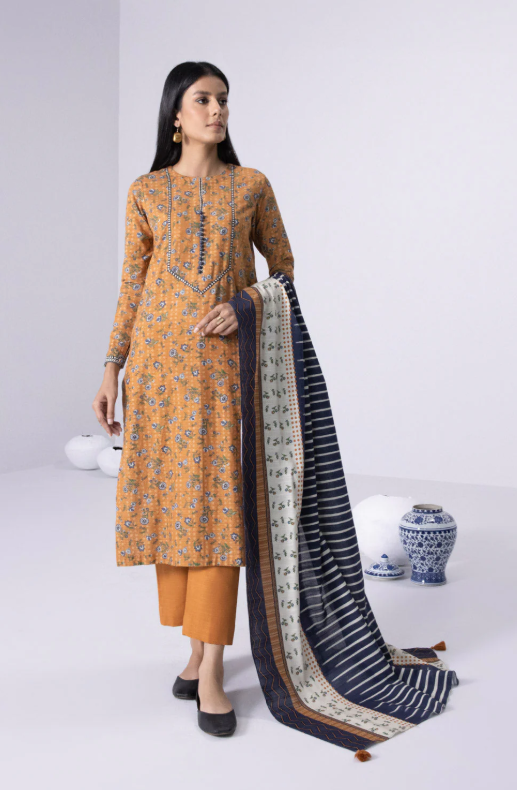 Sapphire Unstitched Printed Lawn 3P