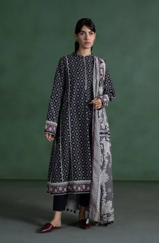 Sapphire 3PC - Printed Lawn Suit