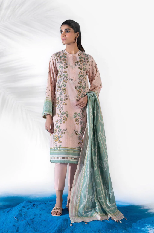 Sapphire 3PC - Printed Lawn Suit