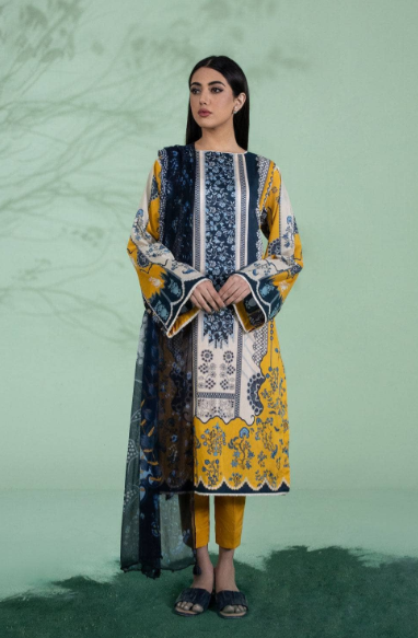 Sapphire 3PC - Printed Lawn Suit