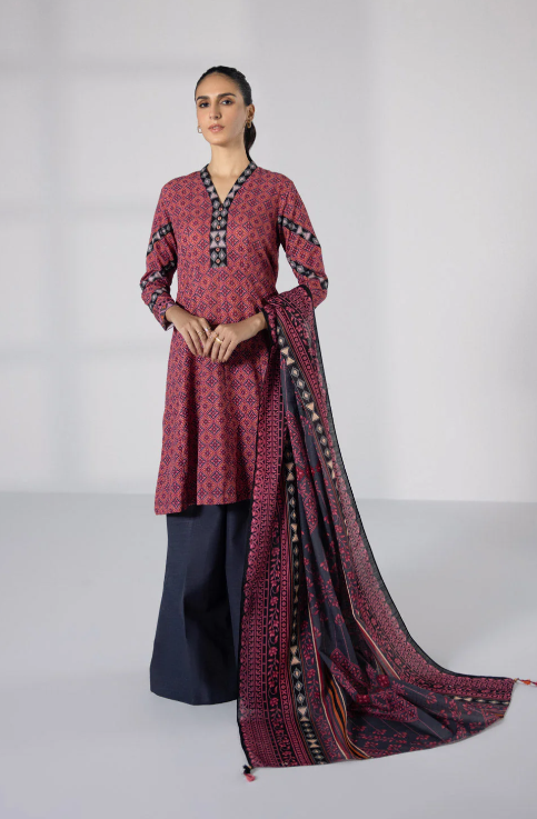 Sapphire Daily Printed Lawn-3pc