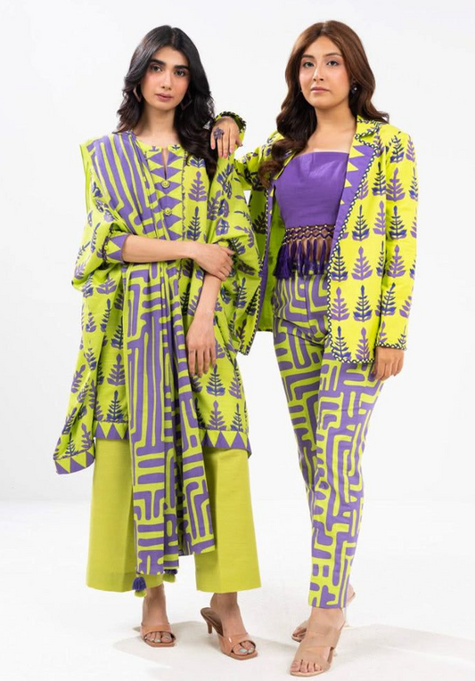 Al Karam PRINTED KHADDAR 3PC SUIT UNSTITCHED