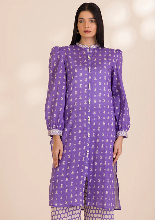 2PC Printed Zellbury Cotton Shirt Shalwar