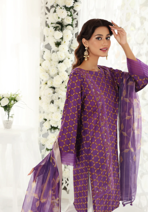 Nishat 3 Piece Printed Unstitched Suit