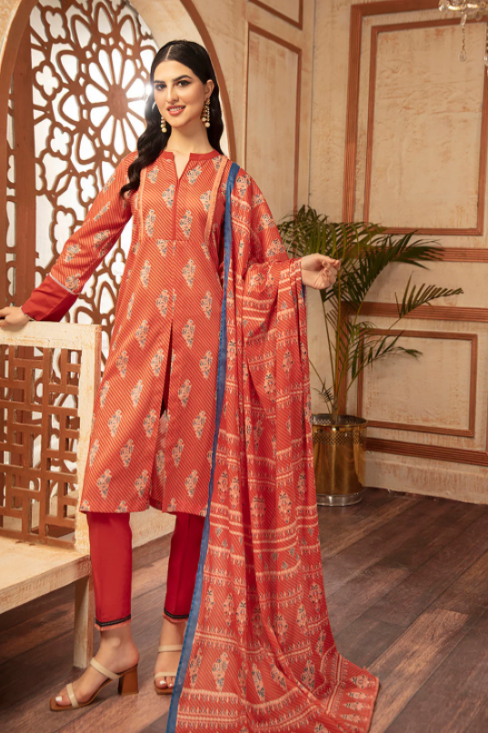 Nishat 3pc Unstitched lawn Printed Suit