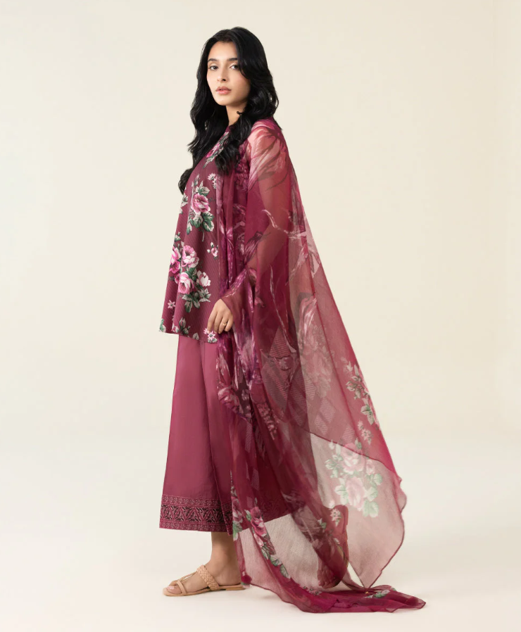 Sapphire 3PC - Printed Lawn Suit
