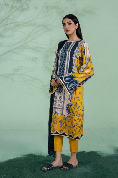 Sapphire 3PC - Printed Lawn Suit