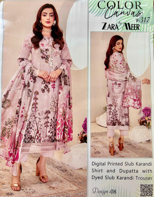 Zara Meer Karandi 3pc Suit